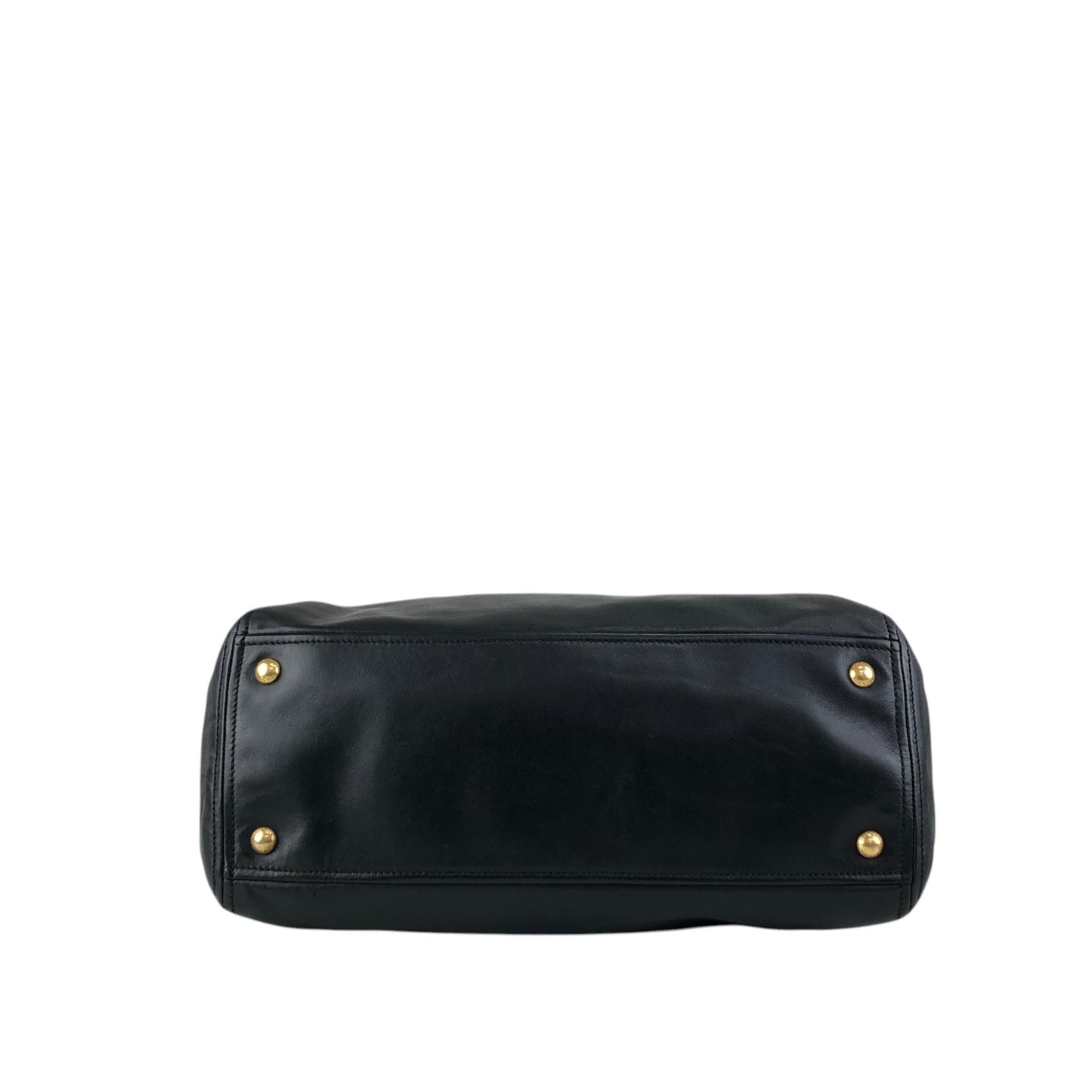 PRADA Logo Two-way Boston bag Shoulder bag Black Vintage k82hca