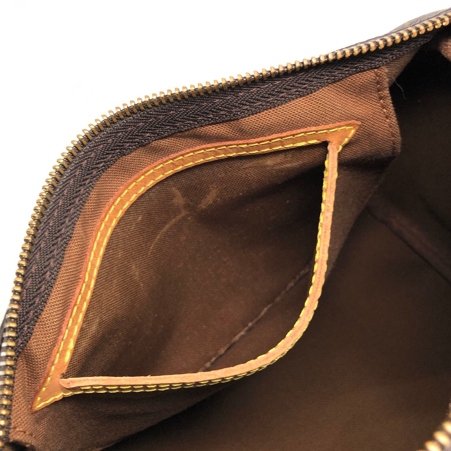 LOUIS VUITTON Monogram Small Boston bag Handbag Brown Vintage szn2aw