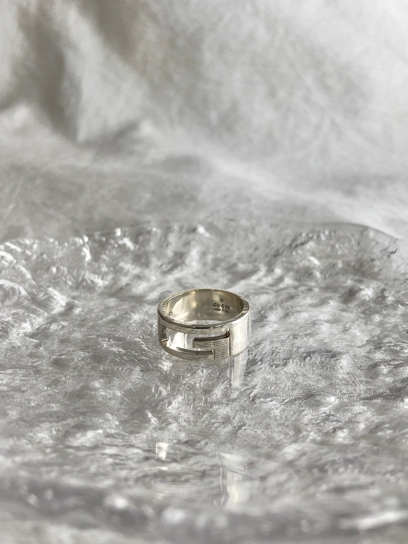 GUCCI SILVER925 Ring Silver Vintage ghjauk