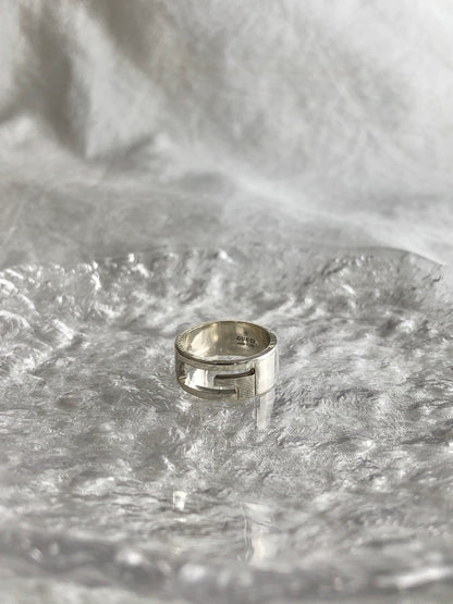 GUCCI SILVER925 Ring Silver Vintage ghjauk