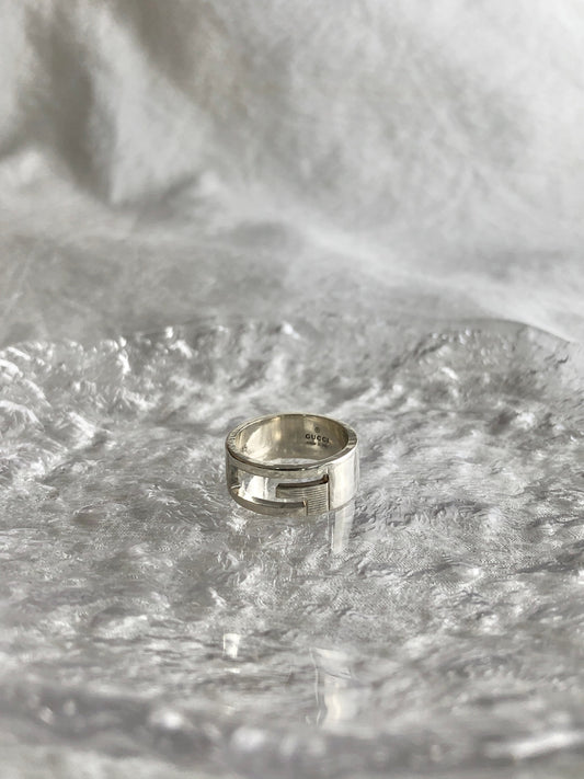 GUCCI SILVER925 Ring Silver Vintage ghjauk