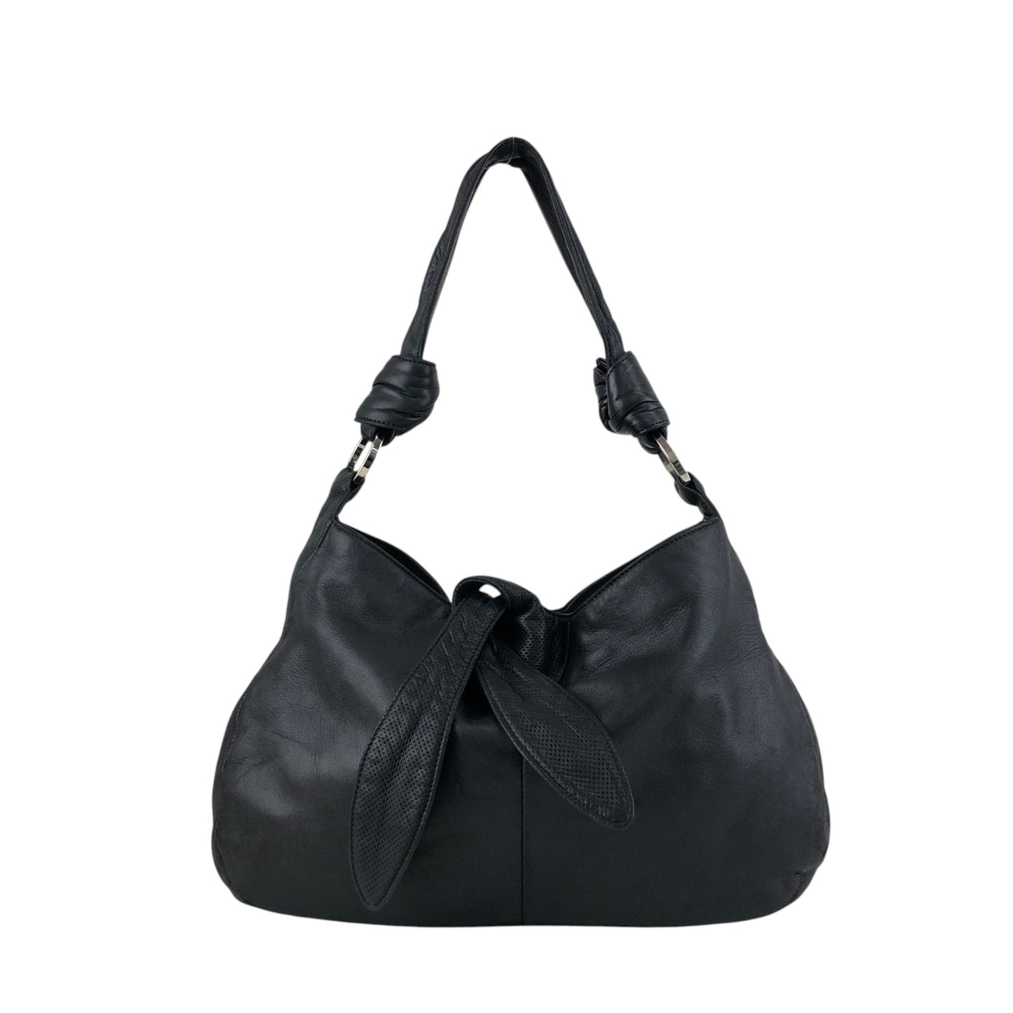 LOEWE Anagram Shoulder bag Hobobag Black Vintage 4gd3uv