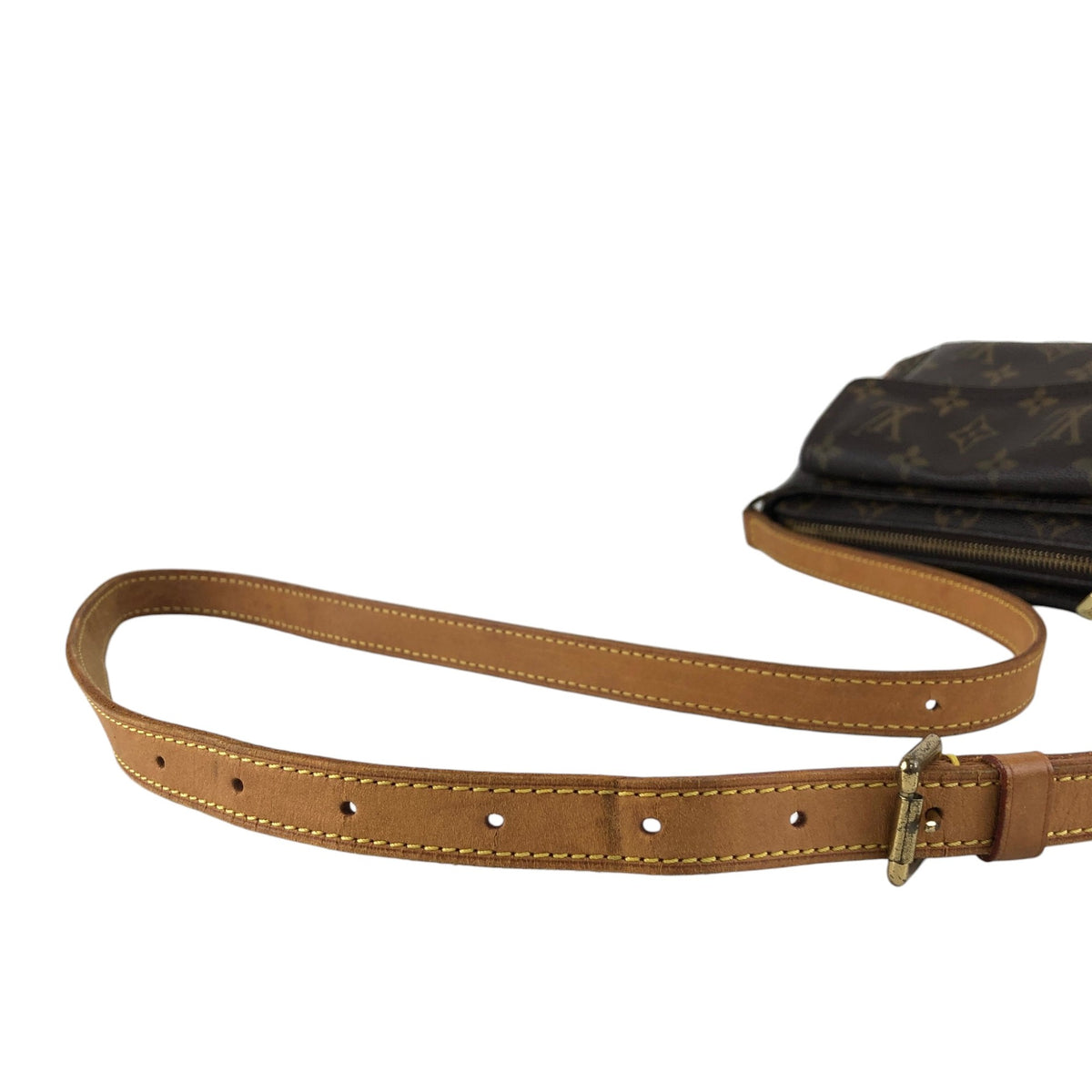 LOUIS VUITTON Monogram Shoulder bag Brown Vintage 53bcj4