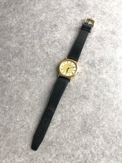 CELINE Watch Gold×Black Vintage k2wzaa