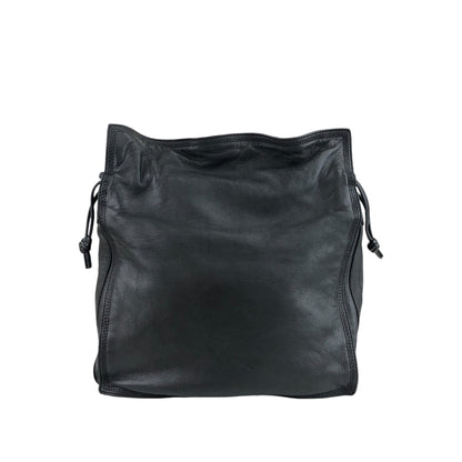 LOEWE Anagram Drawstring Shoulder bag Black Vintage sxf2zv