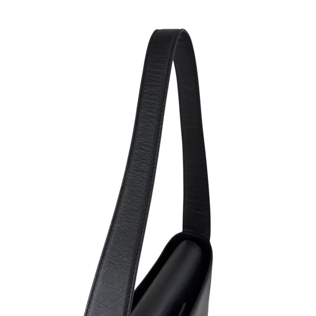 BURBERRY Logo Shoulder bag Black Vintage ikbt34