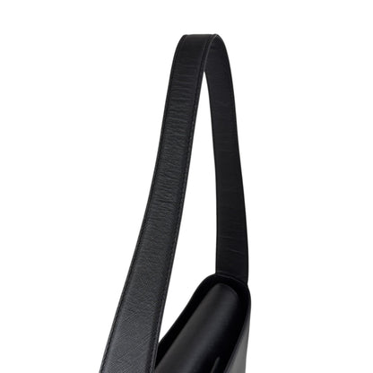 BURBERRY Logo Shoulder bag Black Vintage ikbt34