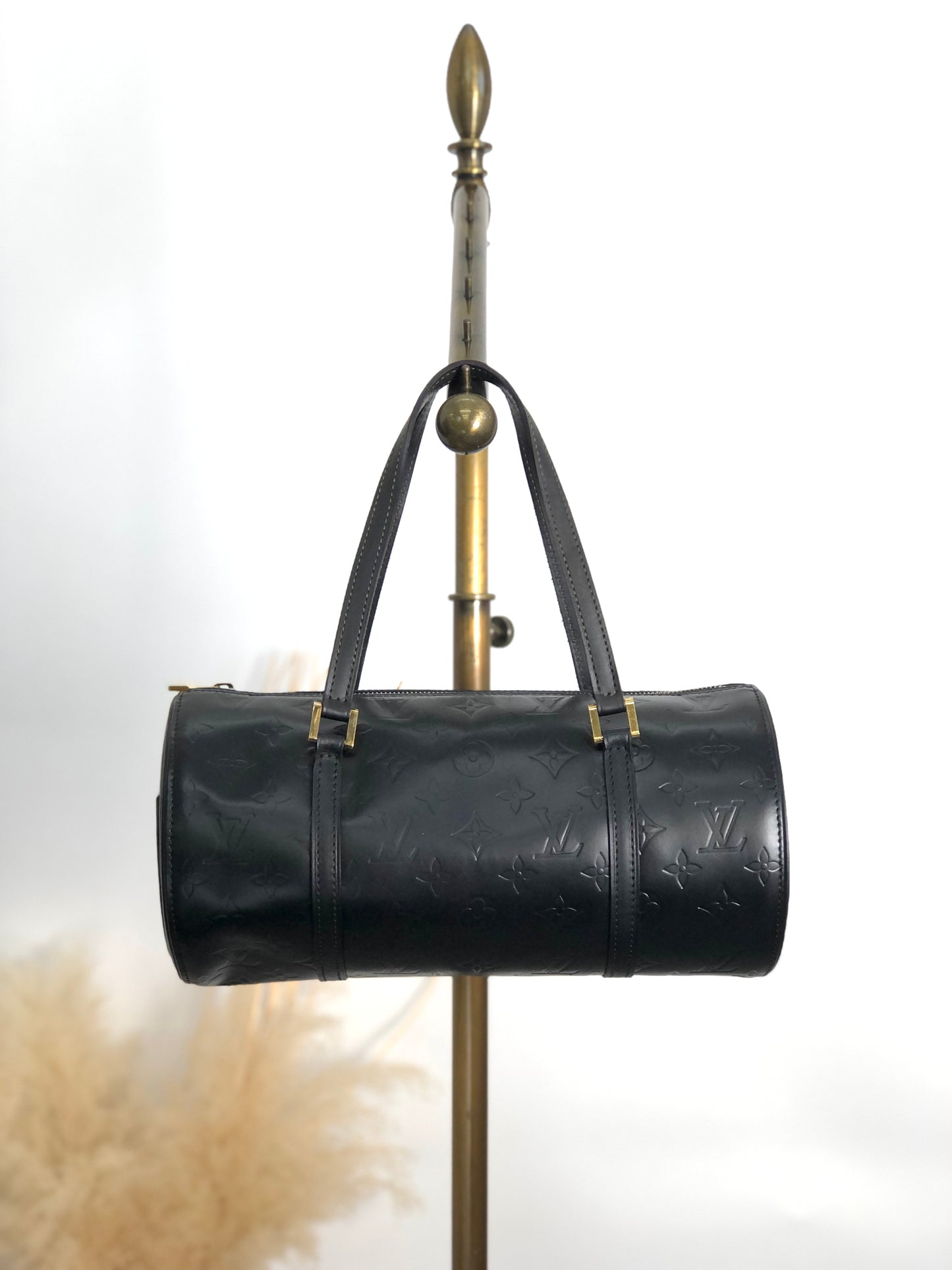 LOUIS VUITTON Handbag Totebag Black Vintage tesgbf