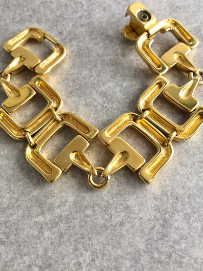 GUCCI Horse Bit Tom Ford Era Bracelet Gold Vintage xc7jci