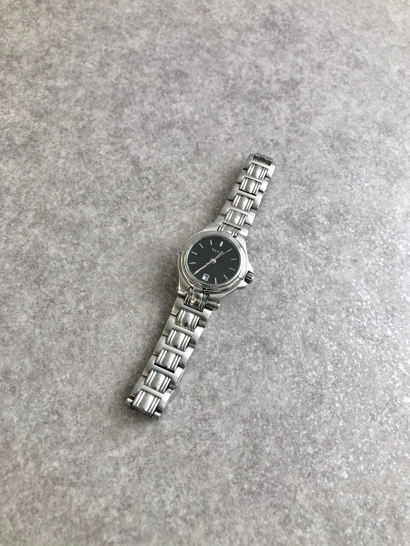 GUCCI Quartz Watch Silver Vintage 9040L bp5bvx