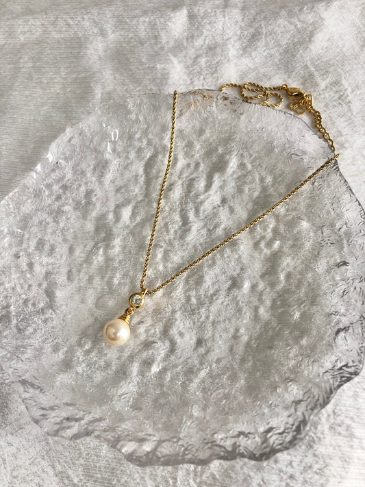Christian Dior Necklace Gold Vintage f5euhf