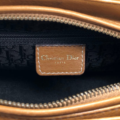 Christian Dior Lady Dior Charm Handbag Brown Vintage 5f6z3d