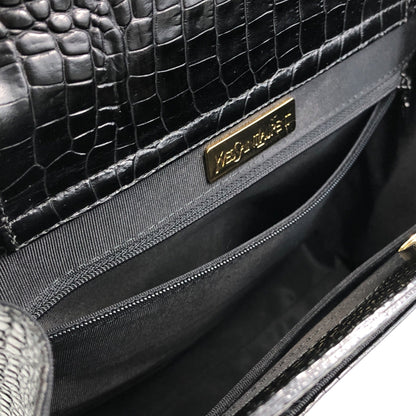 Yves Saint Laurent YSL Logo Handbag Black Vintage 3e2ciz