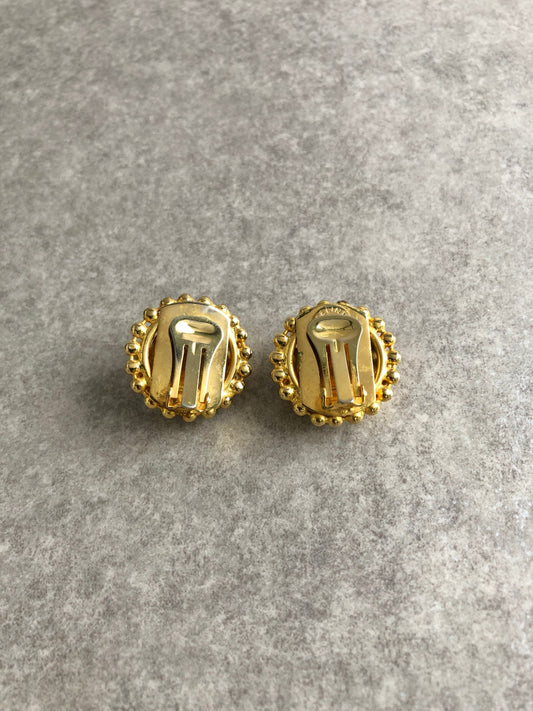CELINE Earrings Light Green Vintage d7prtm