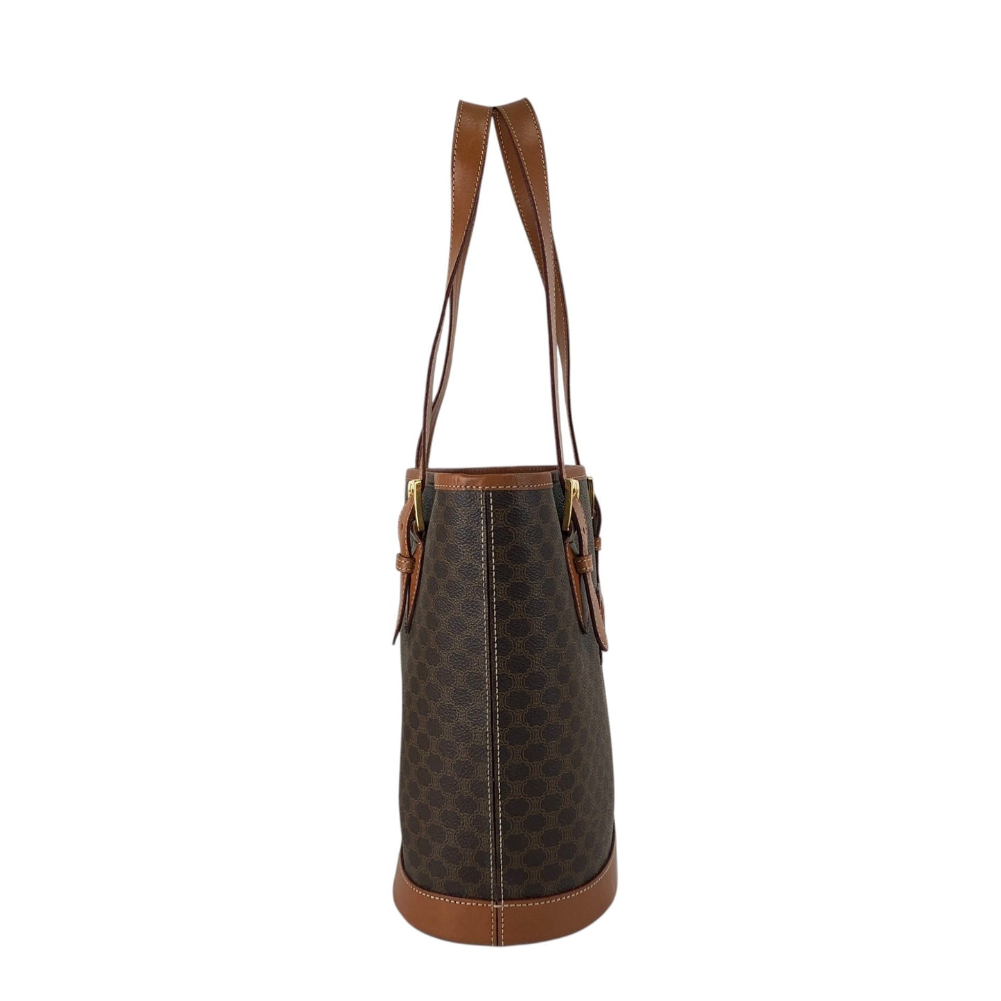CELINE Macadam Blason Totebag Brown Vintage 4gjmmr