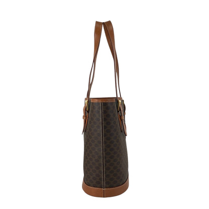 CELINE Macadam Blason Totebag Brown Vintage 4gjmmr