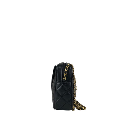 GIVENCHY Logo Tassel Chain Shoulder bag Black Vintage sgwgmf