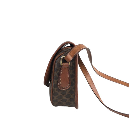 CELINE Macadam Blason Shoulder bag Brown Vintage syudng