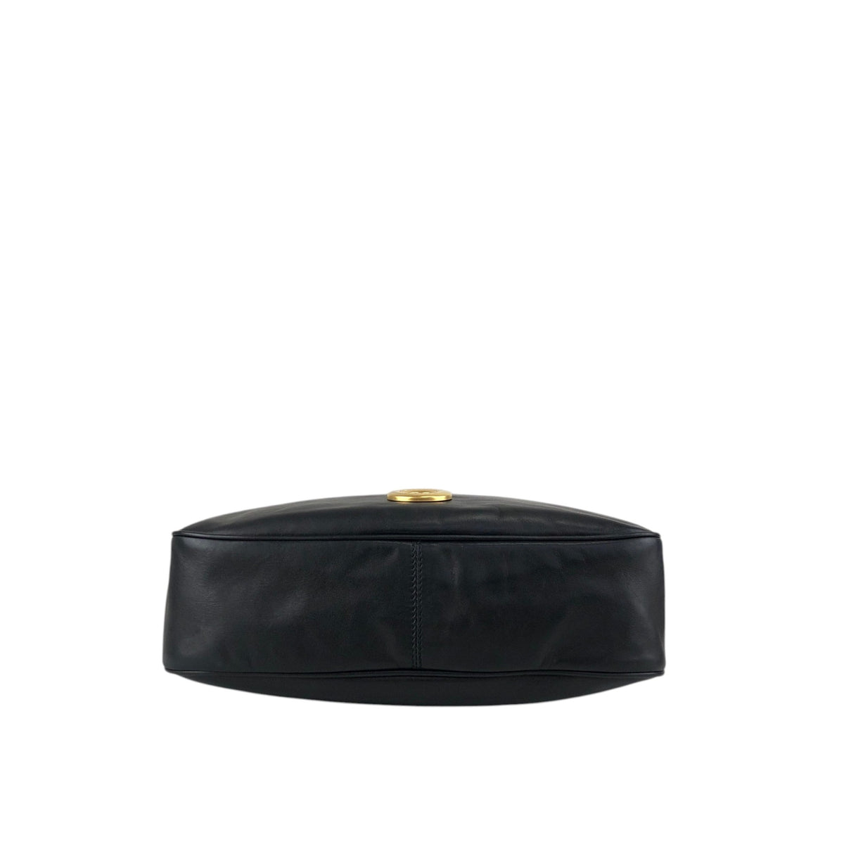 CELINE Circle Logo Shoulder bag Black Vintage mkxe53