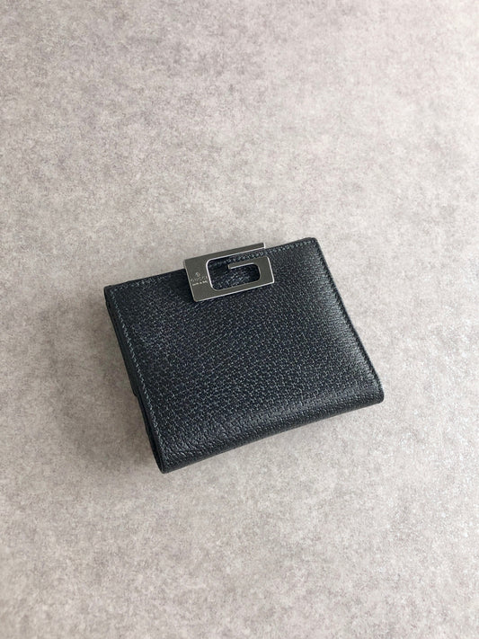 GUCCI Folded Wallet Black Vintage 8y2ge6