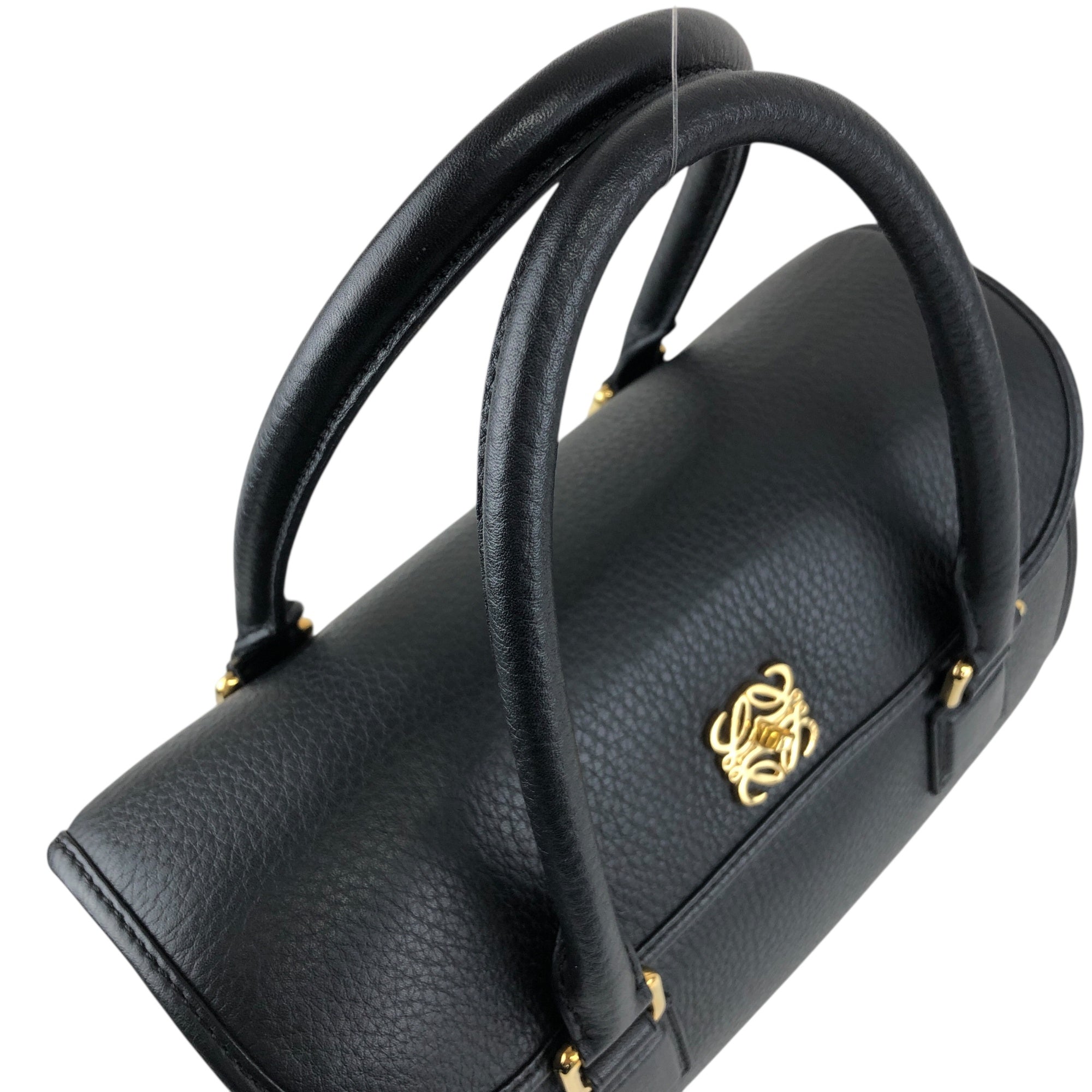 LOEWE Anagram Two-way Handbag Shoulder bag Black Vintage rz7tmx