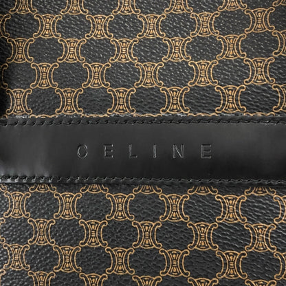 CELINE Macadam Two-way Handbag Shoulder bag Black Vintage ieb3mk