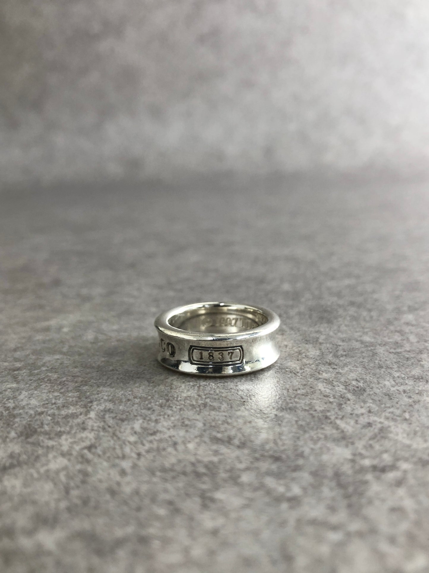 Tiffany & Co. Logo SILVER925 Ring Silver Vintage gar8vc