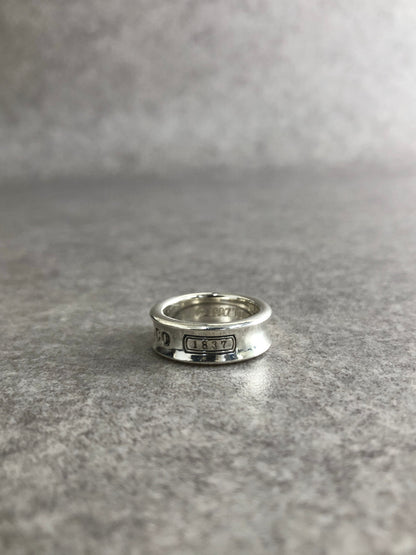 Tiffany & Co. Logo SILVER925 Ring Silver Vintage gar8vc