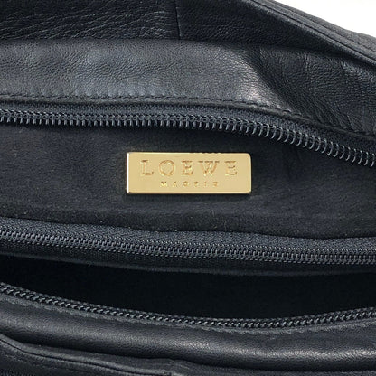 LOEWE Logo Shoulder bag Hobobag Black Vintage nj2ii2