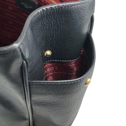 LOEWE Logo Embossed Totebag Black Vintage sfdiue