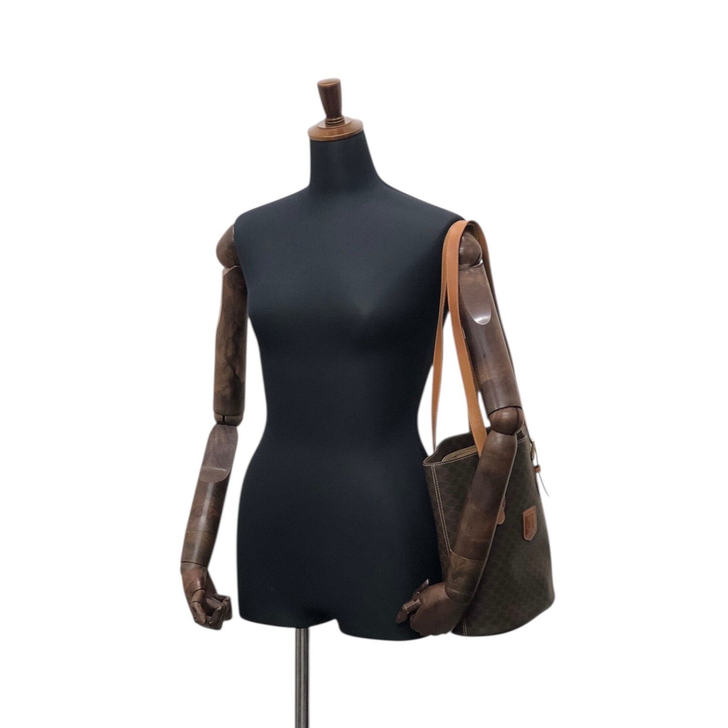 CELINE Macadam Blason Totebag Brown Vintage inkg8a