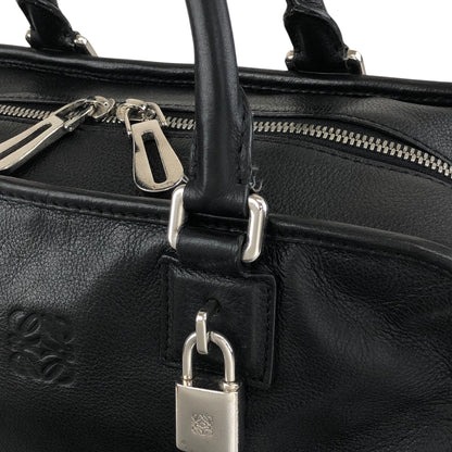 LOEWE Amazona28 Anagram Small Boston bag Handbag Black Vintage pi6ivk