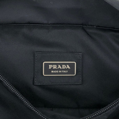 PRADA Tessuto Triangle Logo Sling bag Black Vintage zrmm8e