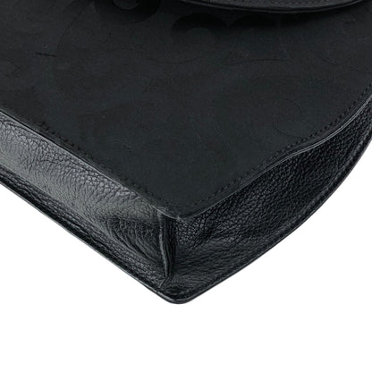 Yves Saint Laurent YSL Logo Shoulder bag Black Vintage dw4znj