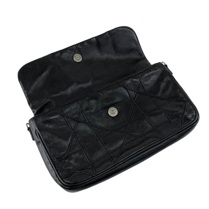 Christian Dior Cannage Charm Chain Shoulder bag Black Vintage cpsaii