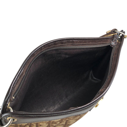 Christian Dior Trotter Logo Shoulder bag Brown Vintage xie5fc