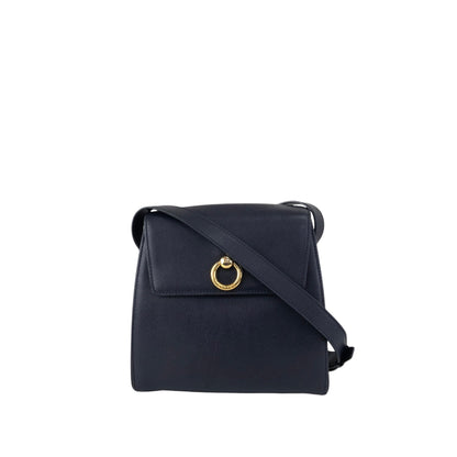 CELINE Gancini Shoulder bag Navy Vintage hf7v5f