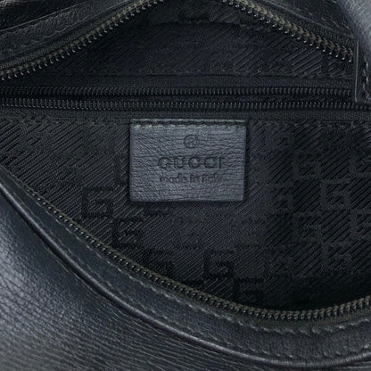 GUCCI Logo Shoulder bag Black Vintage mahiw3