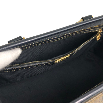 FENDI Pecan Two-way Small Boston bag Shoulder bag Black Vintage 3d83yd