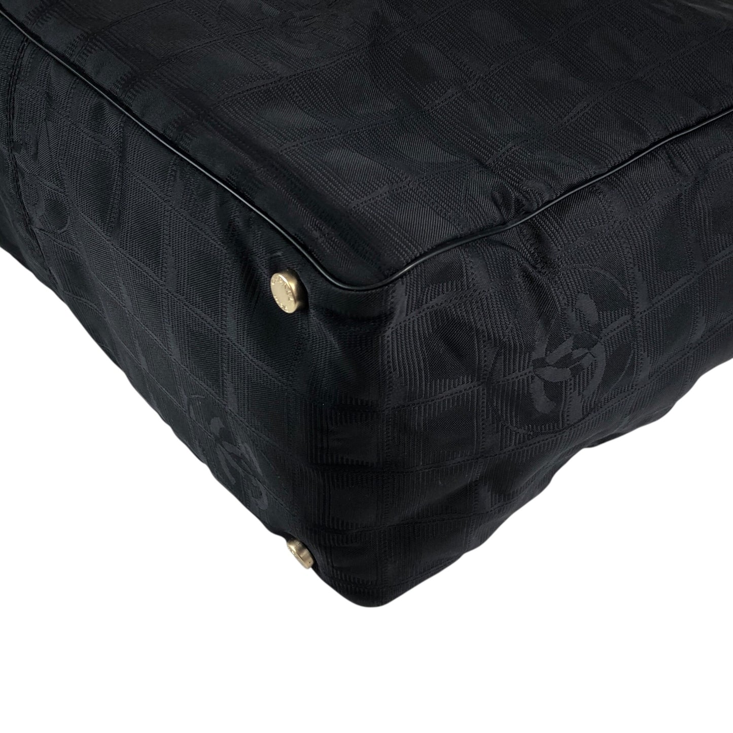 CHANEL New Travel Line Totebag Black Vintage tnjpfz