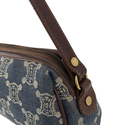 CELINE Paris Macadam Handbag Indigo Vintage 5tscu3