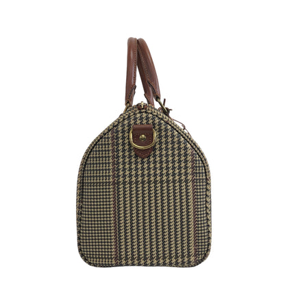 RALPH LAUREN Glen Check Handbag Boston bag Brown Vintage mgcf5g