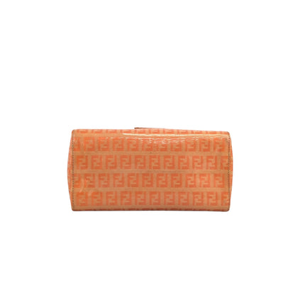 FENDI Zucchino Handbag Orange Vintage snr2vs