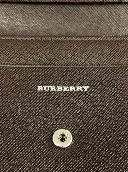 BURBERRY Logo Folded Wallet Brown Vintage djuyxh