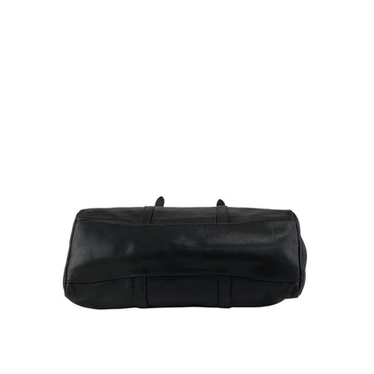 PRADA Logo Two-way Handbag Shoulder bag Black Vintage 2n4xpw