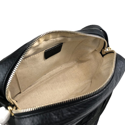 GUCCI Interlocking Tassel Crossbody Shoulder bag Black Vintage svpa7z