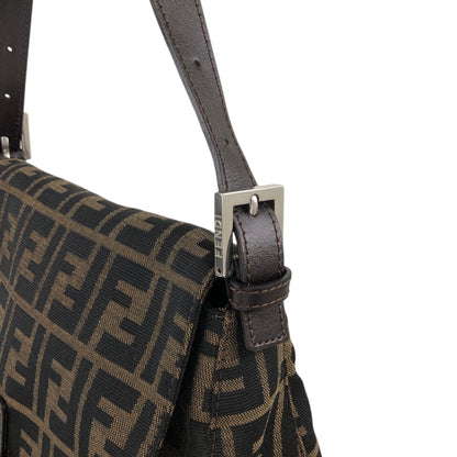 FENDI Zucca Shoulder bag Brown Vintage uipu4g