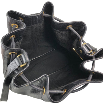 Yves Saint Laurent Drawstring Shoulder bag Black Vintage upwttg