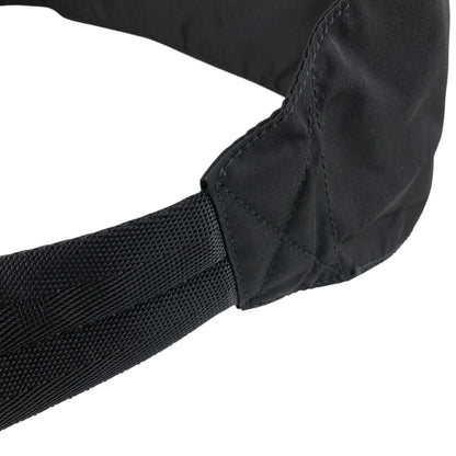 PRADA Tessuto Triangle Logo Sling bag Black Vintage hpnycc