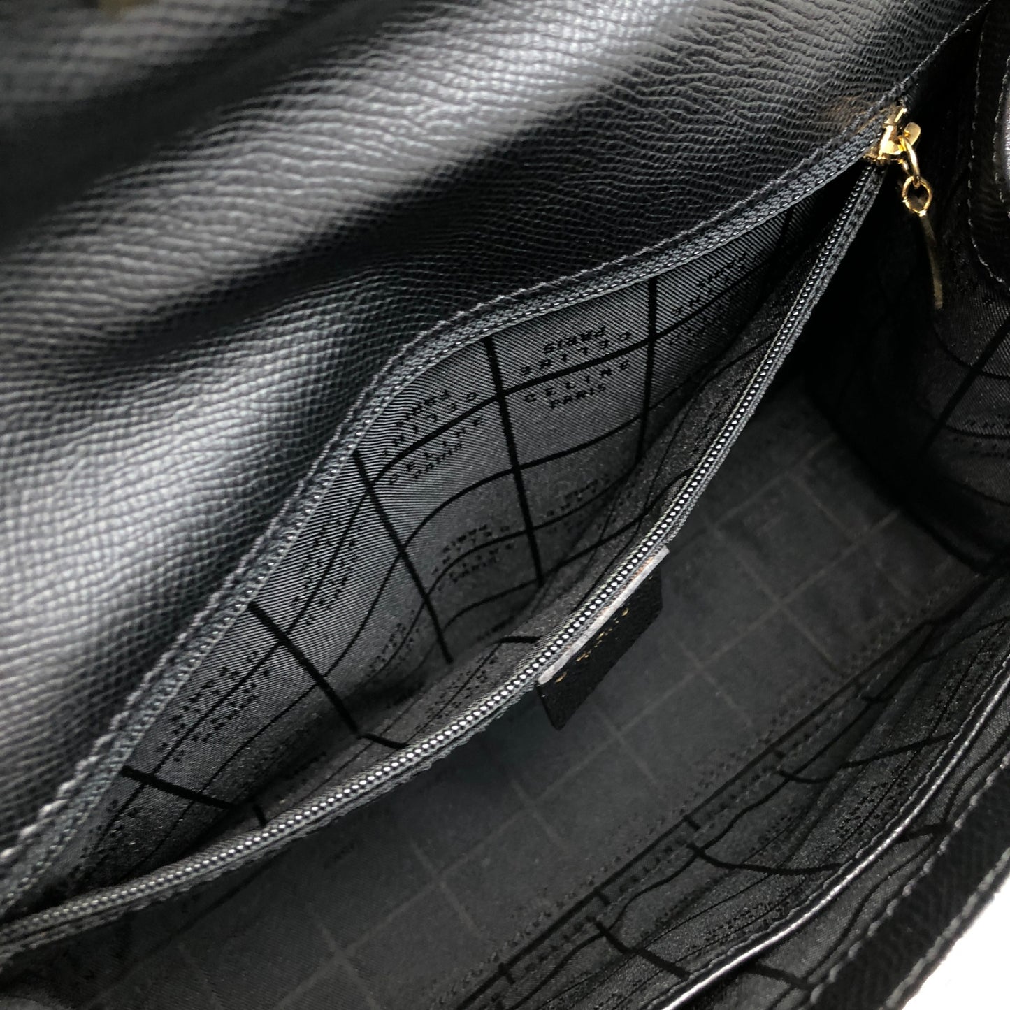 CELINE Turn Lock Shoulder bag Black Vintage ni6cxe